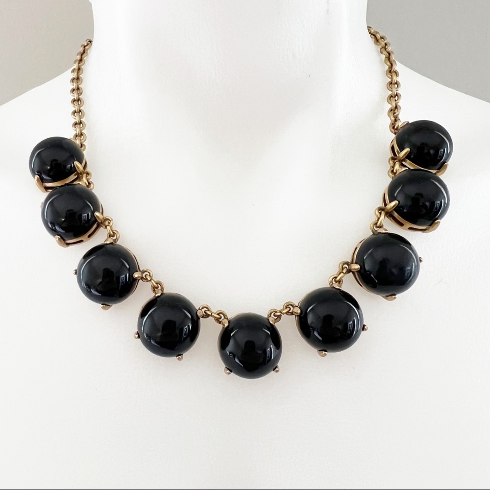J. Crew Black Bubble Necklace